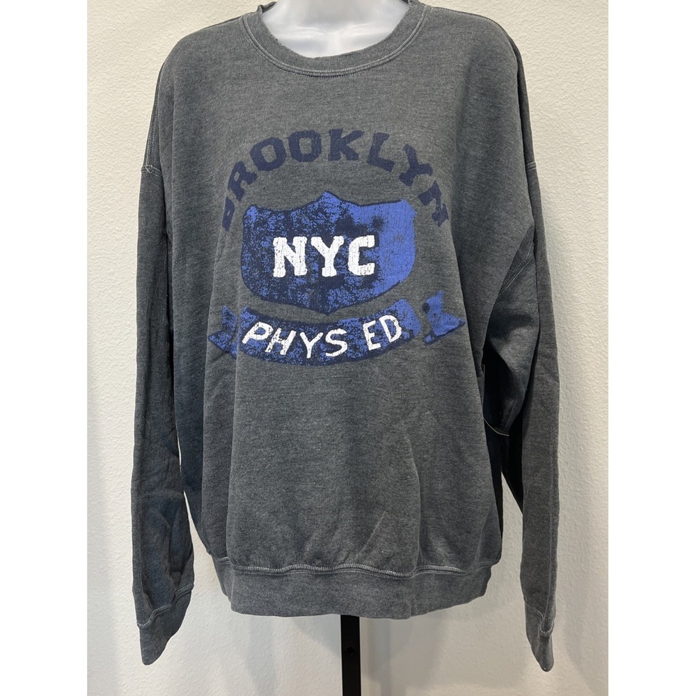 NWT Project Social T Crewneck Sweatshirt Large/ X Large Gray Brooklyn NYC